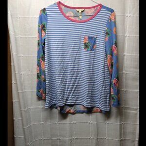 Matilda Jane I'm A Dreamer Floral Print Top Size Medium (Top Only)